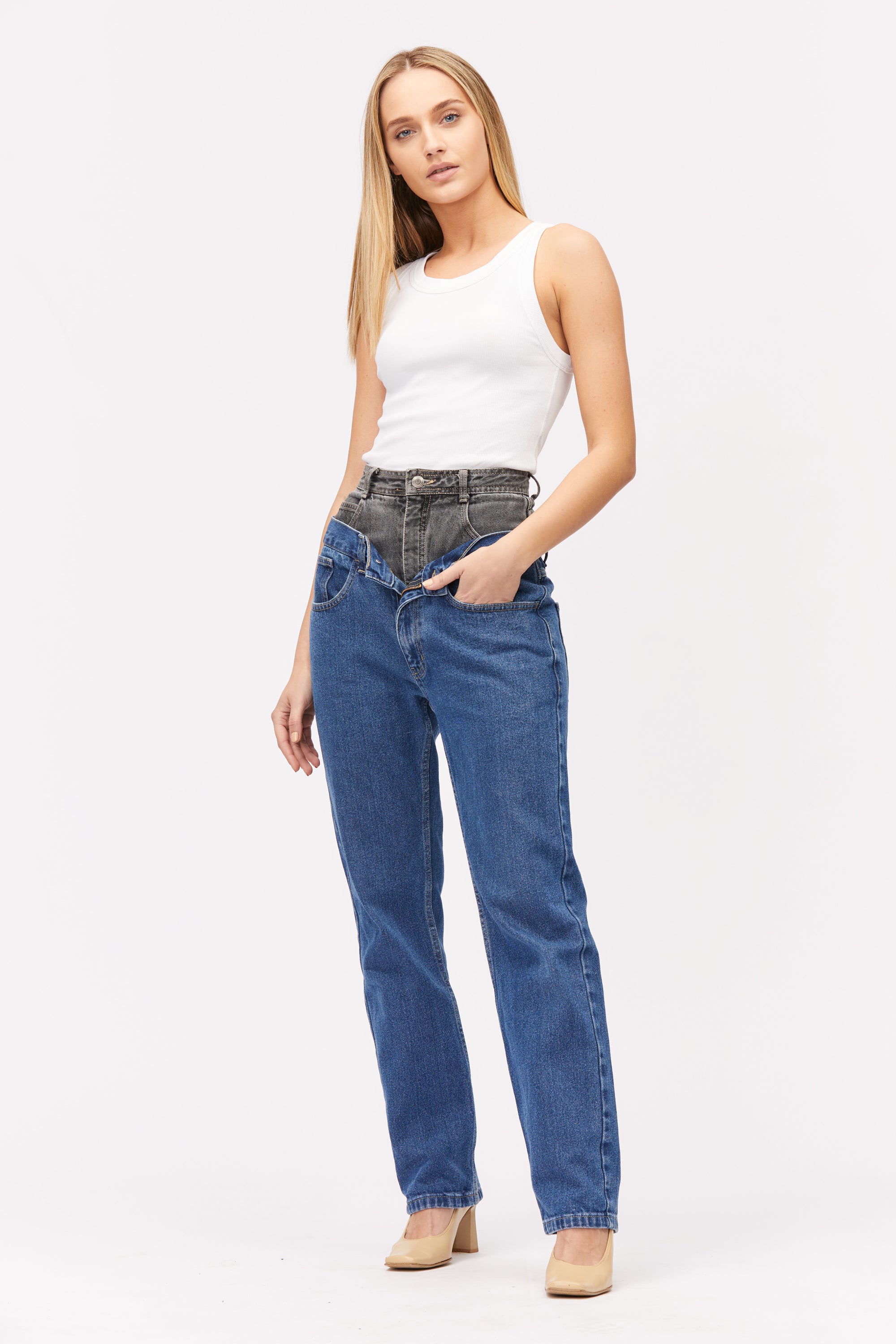 2IN1JEANS - SIZE XS
